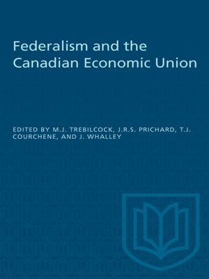 cover image of Federalism and the Canadian Economic Union